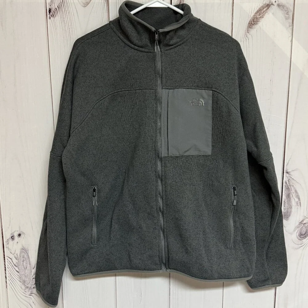 The North‎ Face Front Range Fleece Jacket Men’s Large Smoked Pearl EUC